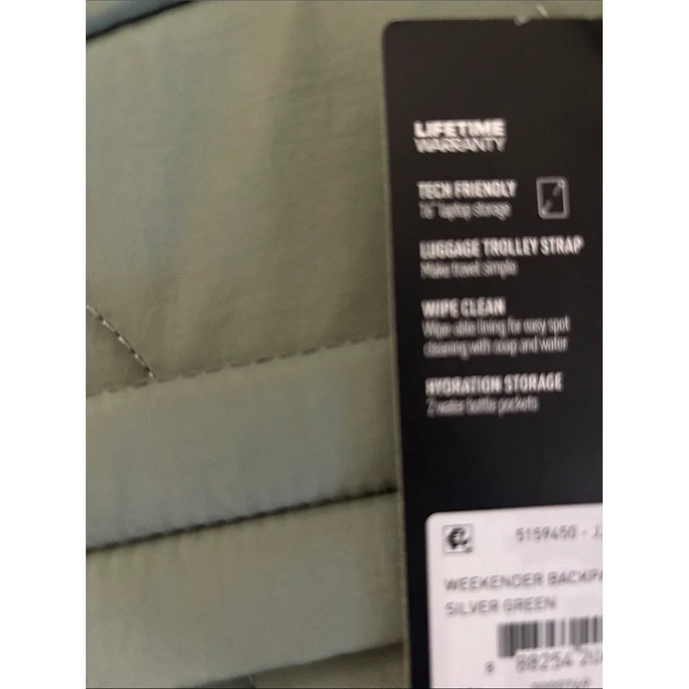 Adidas Weekender Silver Green Backpack 16